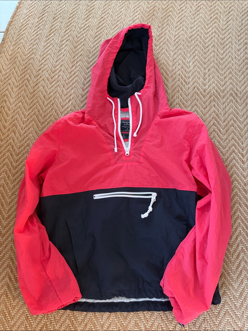 Vintage look Abercrombie and fitch pull over windbreaker size XS
